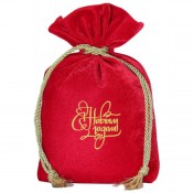 Мешочек бархатный красный (арт. MOS/60054)