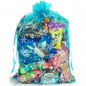 Новогодняя снежинка голубой (арт. MOS/60182)