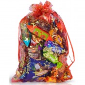 Новогодняя снежинка красный (арт. MOS/60189)